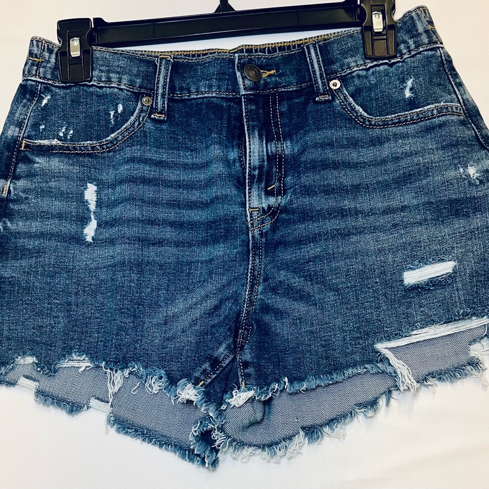 Aerie size S Distressed Denim Women Shorts EUC small AE American Eagle